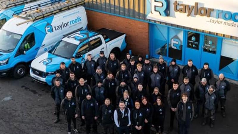 Group of employees at Taylor Roofs