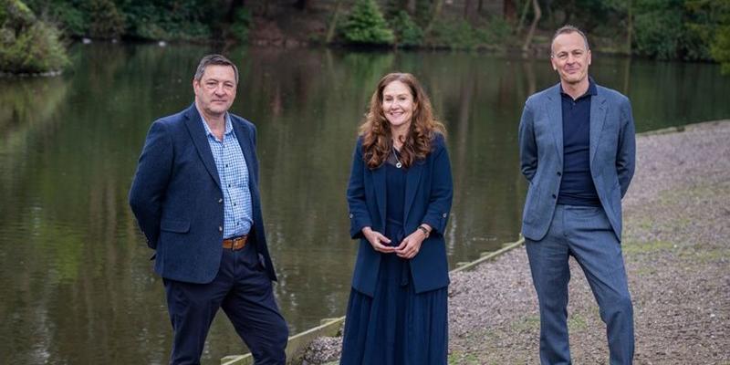 Bill Ireland, Professor Gillian Murray, And David Amos
