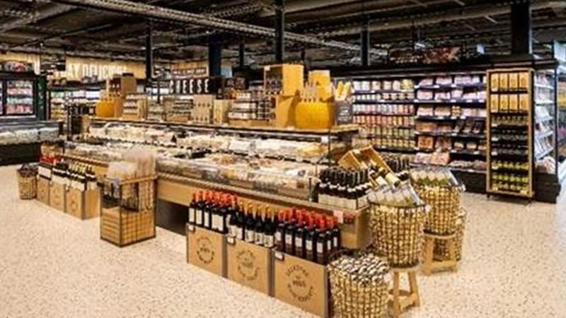 Inside an M&S Foodhall