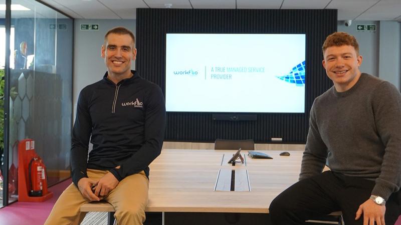 Incovo CEO, Chris Thomas with Workflo Solutions Managing Director, Michael Field. 