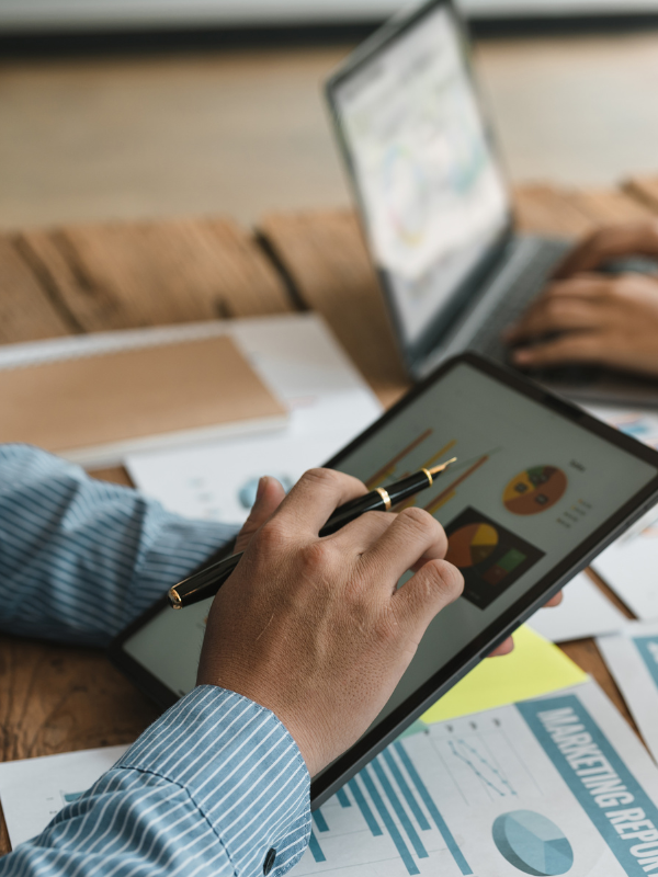 Business Support - two people working