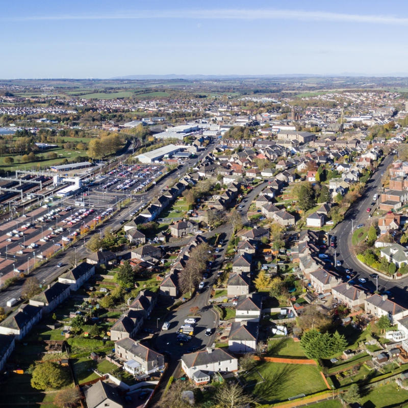 Invest in West Lothian - Bathgate Aerial View 