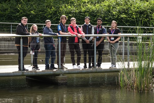 students at sky